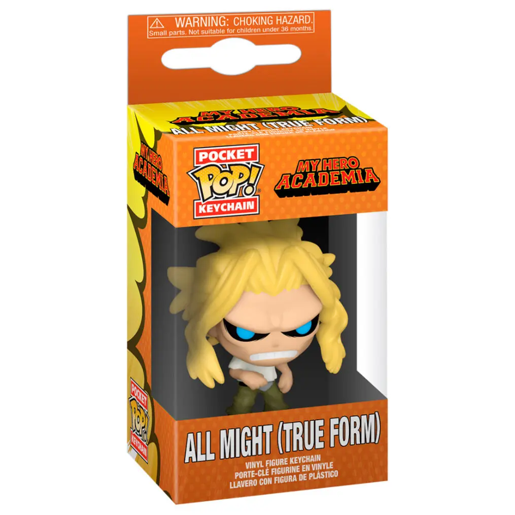 My Hero Academia Pocket POP! Vinilni privjesak za ključeve All Might Weakened State 4 cm fotografija proizvoda