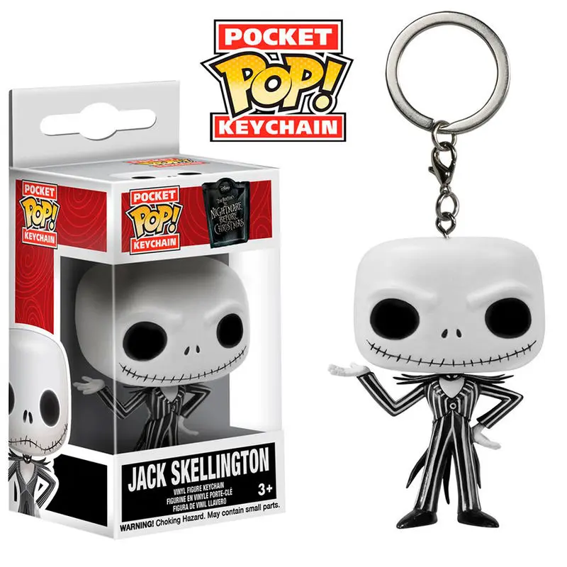 Nightmare Before Christmas Pocket POP! Vinilni privjesak za ključeve Jack Skellington 4 cm fotografija proizvoda