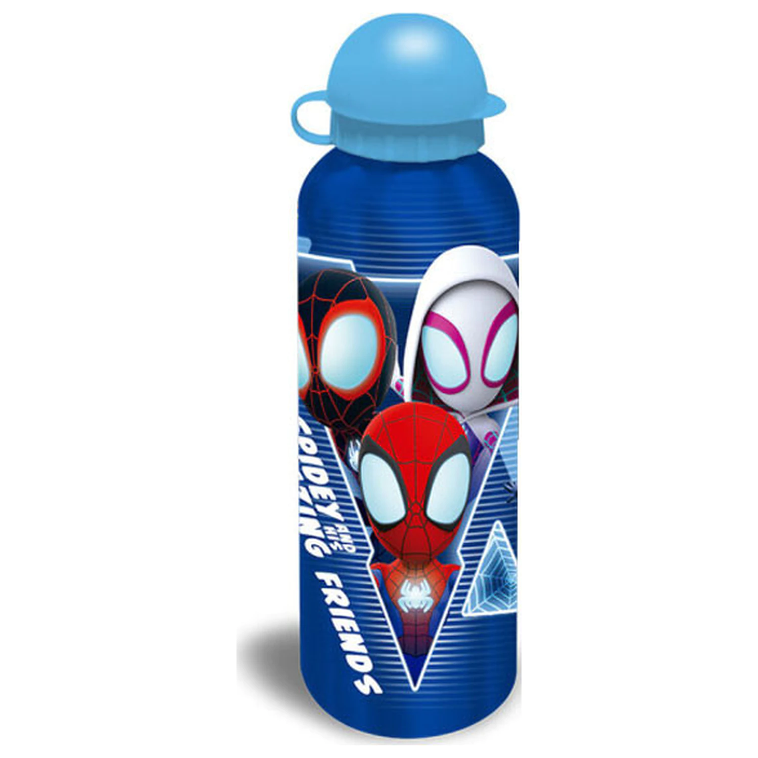 Spider-Man Blue Web Aluminijska boca za vodu s čepom na izljev 500 ml fotografija proizvoda