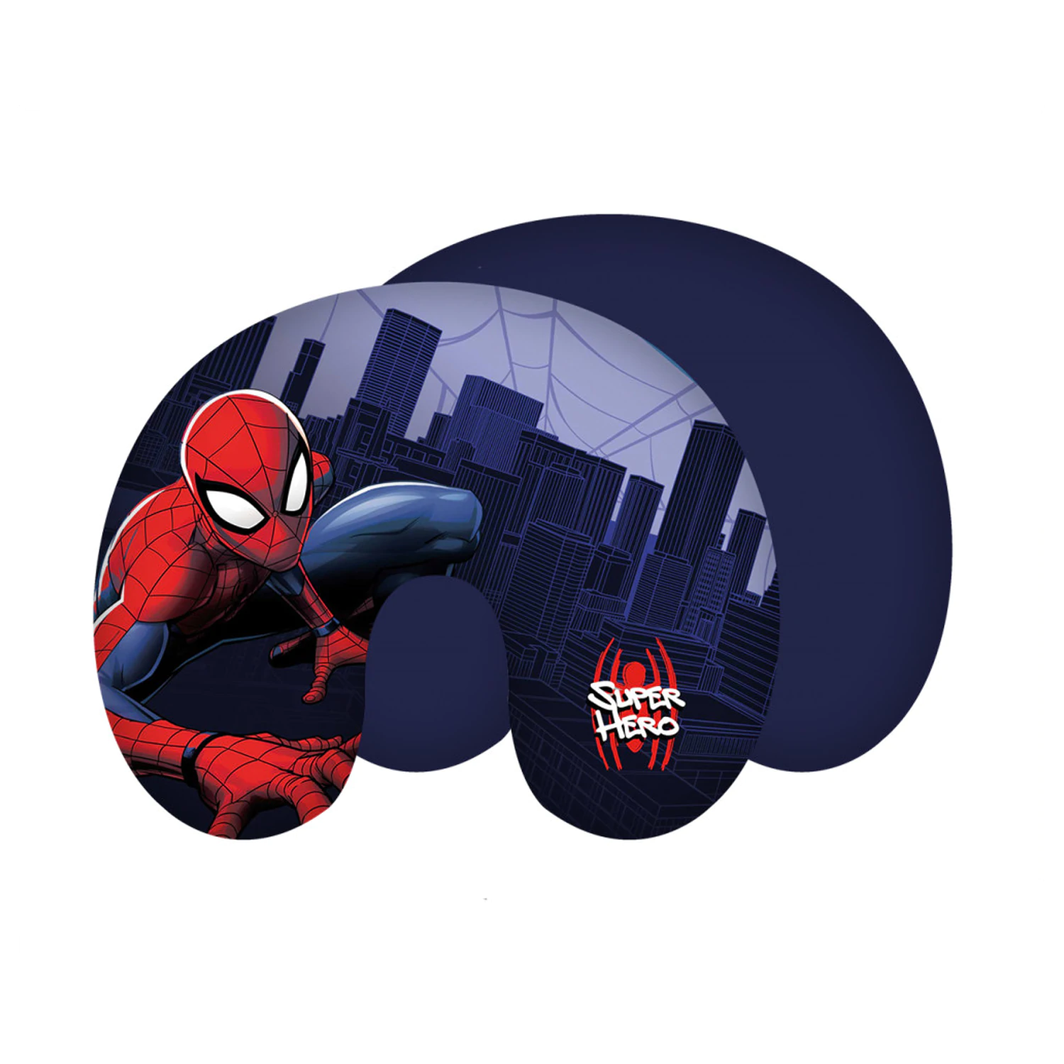 Spider-Man City Blue putni jastuk, jastuk za vrat fotografija proizvoda