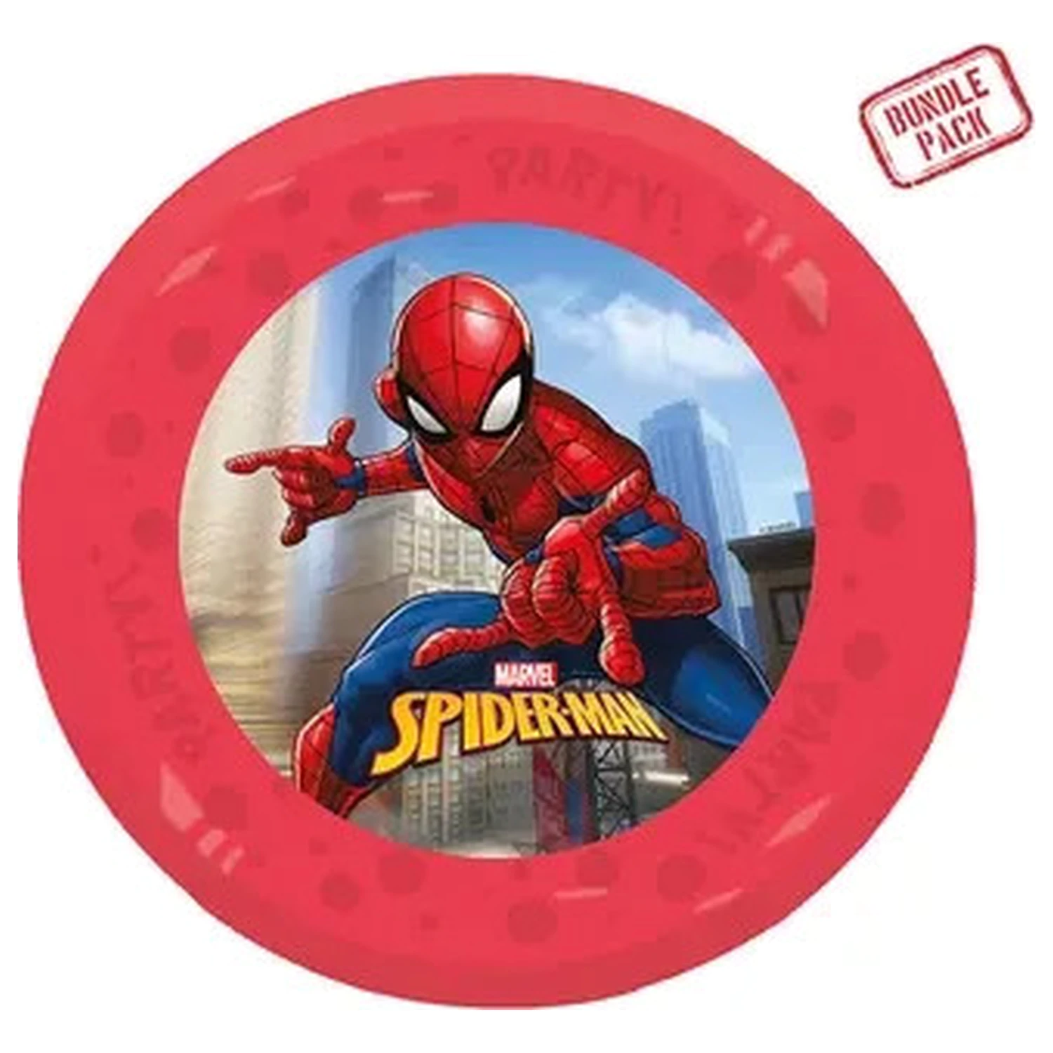 Spider-Man Crime Fighter micro premium plastični ravni tanjur 4-dijelni set 21 cm fotografija proizvoda
