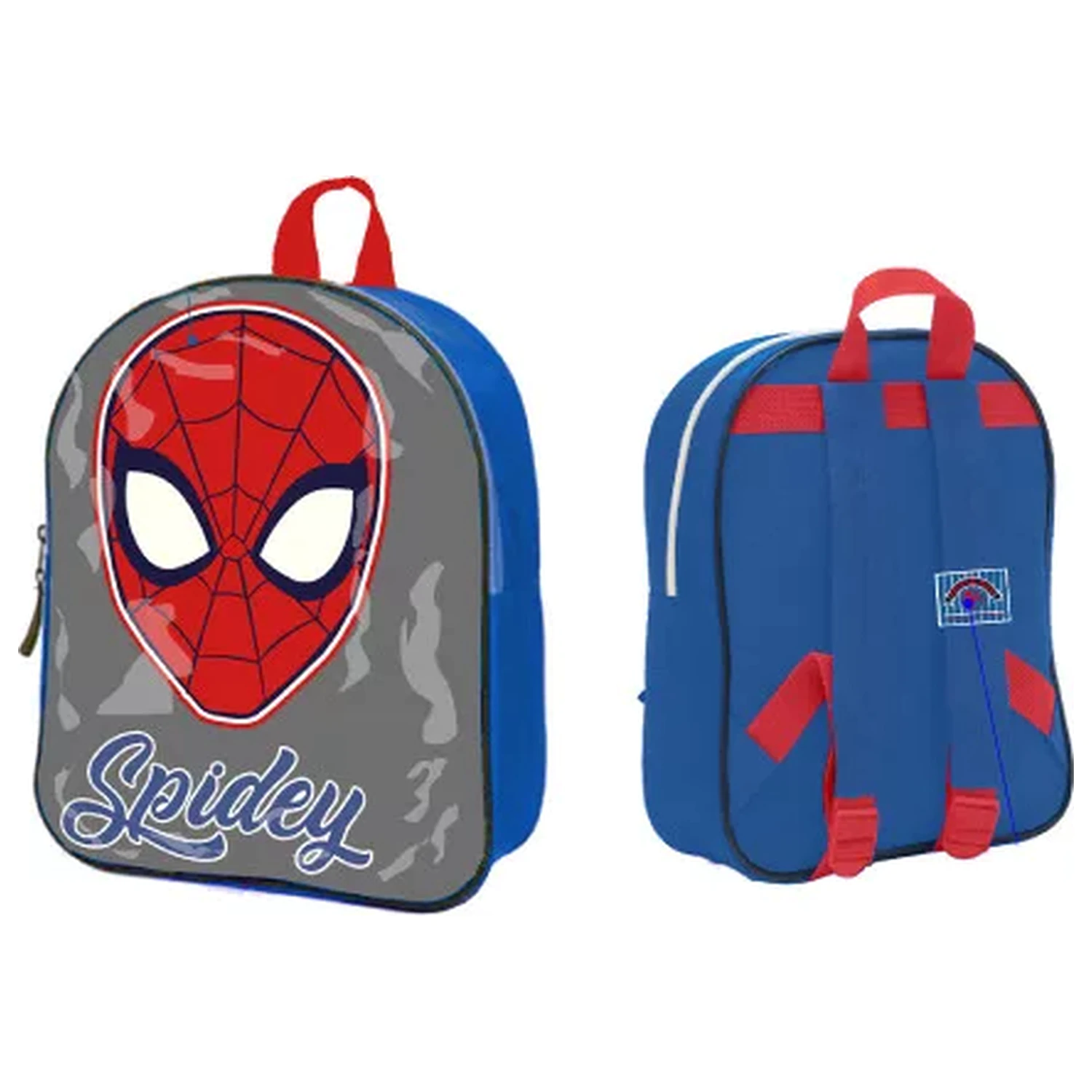 Spider-Man sivi ruksak, torba 30 cm fotografija proizvoda