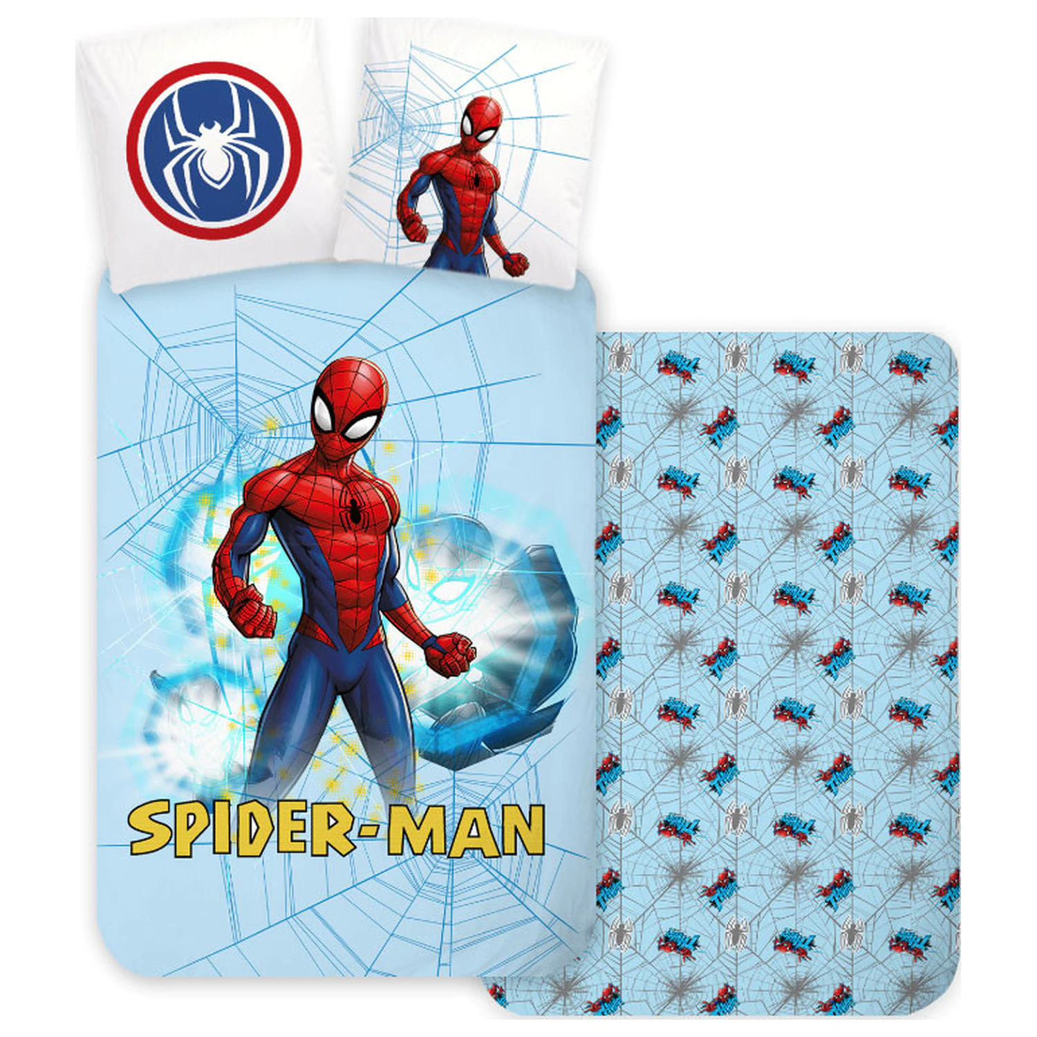 Spider-Man svijetlo plava navlaka za dječju poplun fotografija proizvoda
