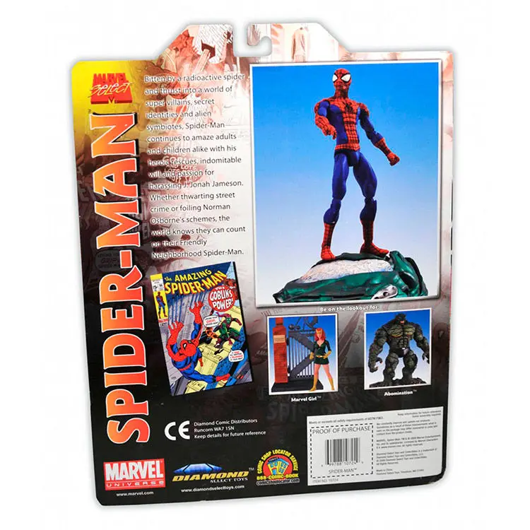 Marvel Select akcijska figura Classic Spider-Man 18 cm fotografija proizvoda