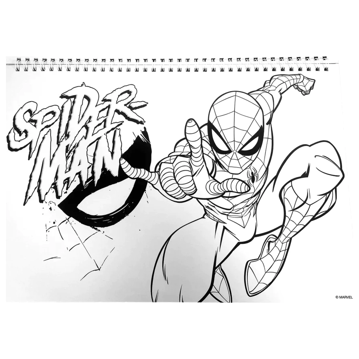 Spider-Man Miles Morales A4 spiralna bilježnica za skiciranje, 40 listova sa naljepnicama fotografija proizvoda