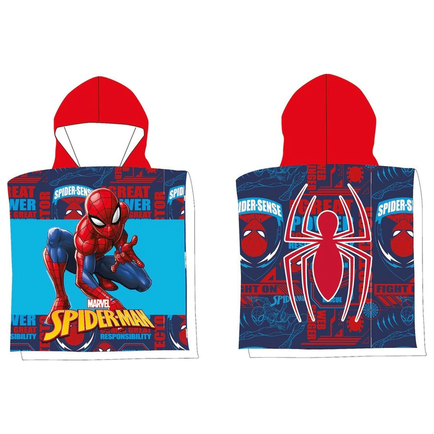 Spider-Man Spider-Sense ručnik za plažu pončo 50x100 cm fotografija proizvoda
