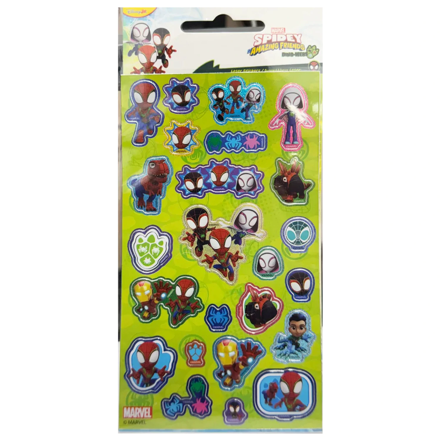 Spider-Man Spidey Dino Webs Hologramski set naljepnica fotografija proizvoda
