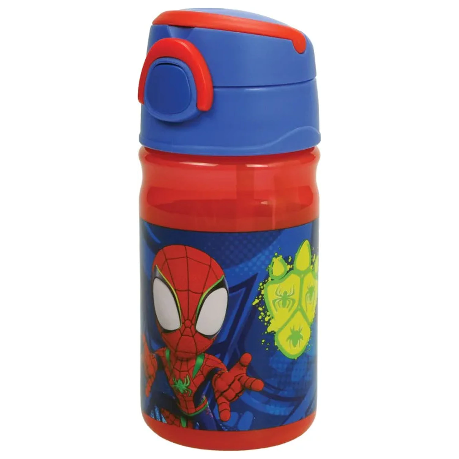 Spider-Man Spidey Dino Webs Plastična bočica sa slamkom s vješalicom 350 ml fotografija proizvoda