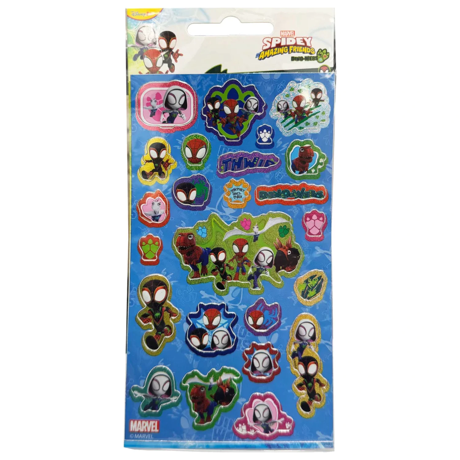 Spider-Man Spidey Dino Worlds Holografski set naljepnica fotografija proizvoda