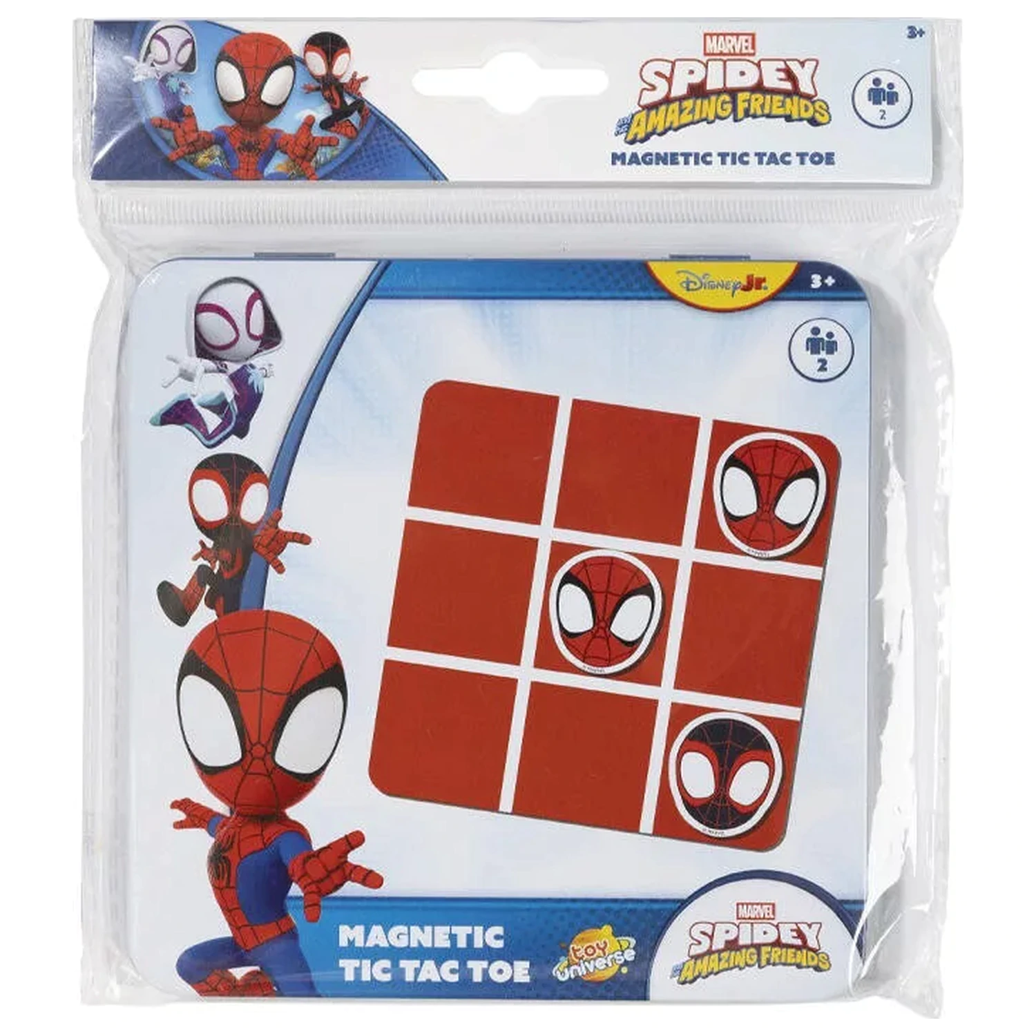 Spider-Man Spidey Friends magnetska križić-kružić igra u metalnoj kutiji fotografija proizvoda