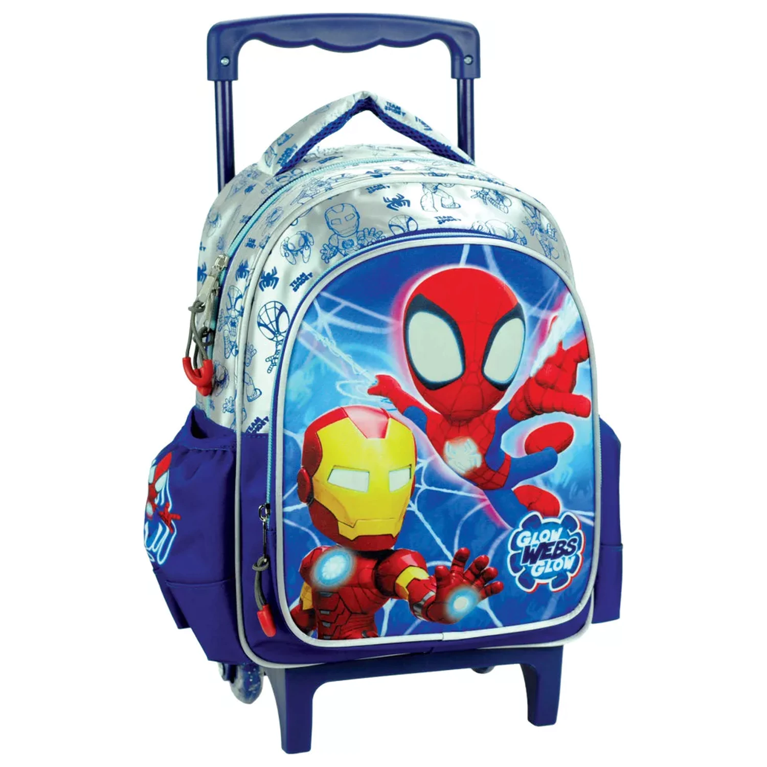 Spider-Man Spidey Glow ruksak za djecu predškolske dobi na kotače, torba 30 cm fotografija proizvoda