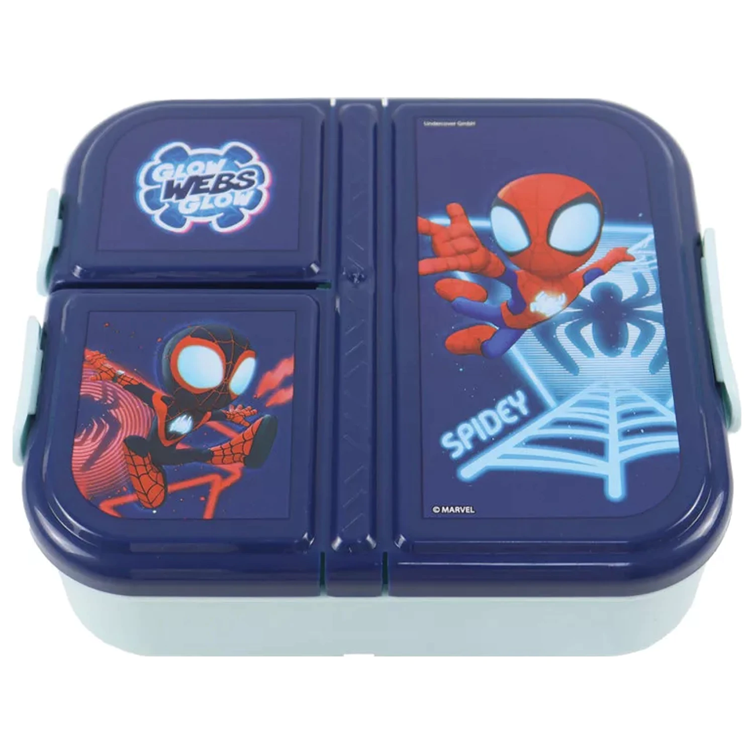 Spider-Man Spidey Glow Kutija za ručak s više odjeljaka, Kutija za sendvič fotografija proizvoda
