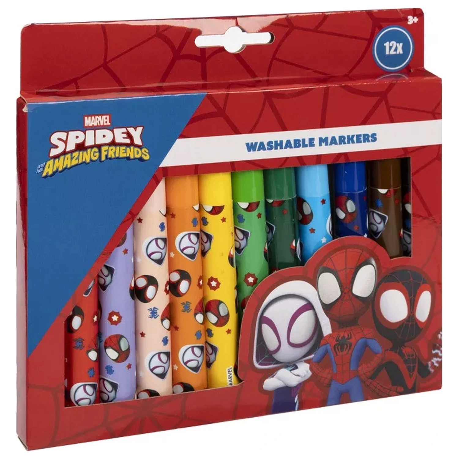 Spider-Man Spidey perivi flomasteri za tkaninu, 12 komada fotografija proizvoda
