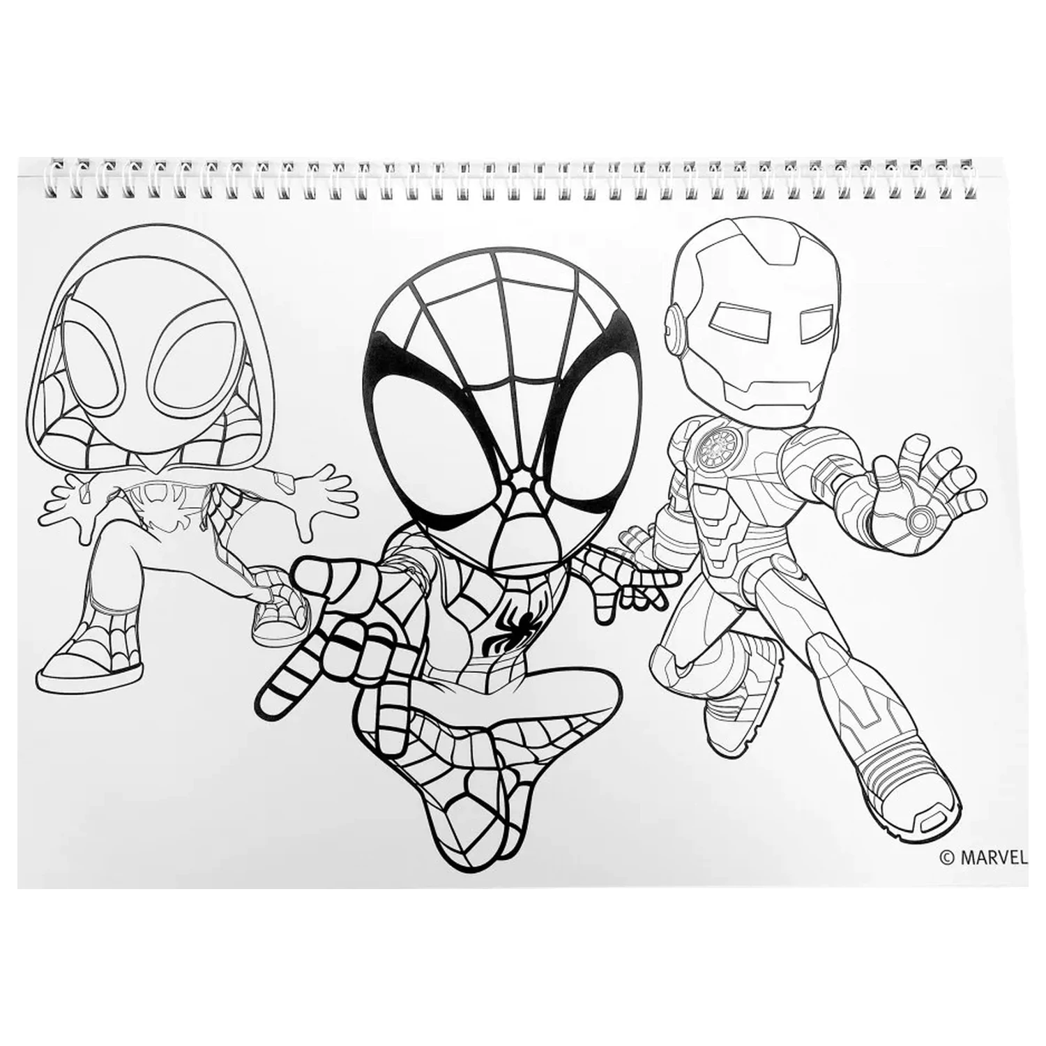 Spider-Man Spidey Web A/4 Spiralna bilježnica za skiciranje, 40 listova, sa naljepnicama fotografija proizvoda
