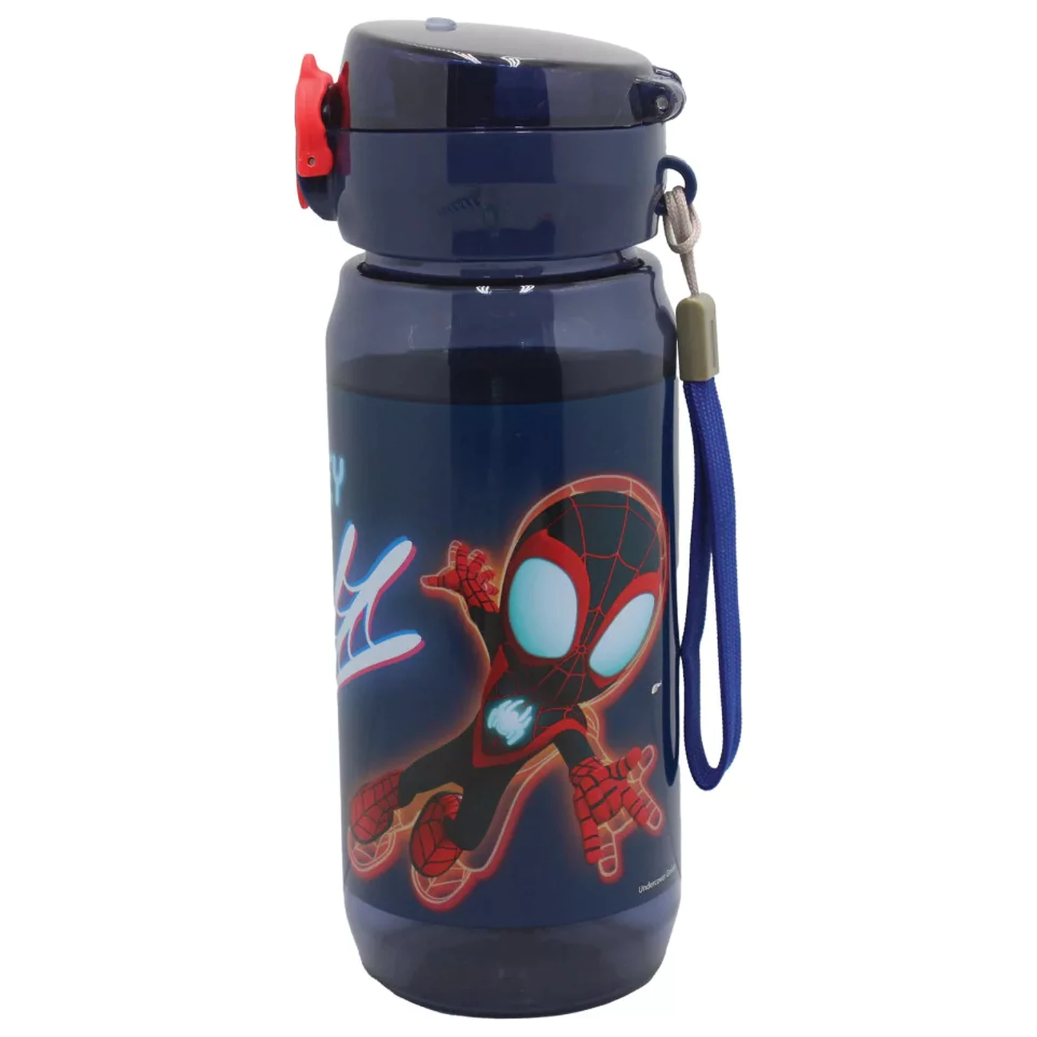 Spider-Man Spidey Web Plastična boca za vodu s vješalicom 600 ml fotografija proizvoda