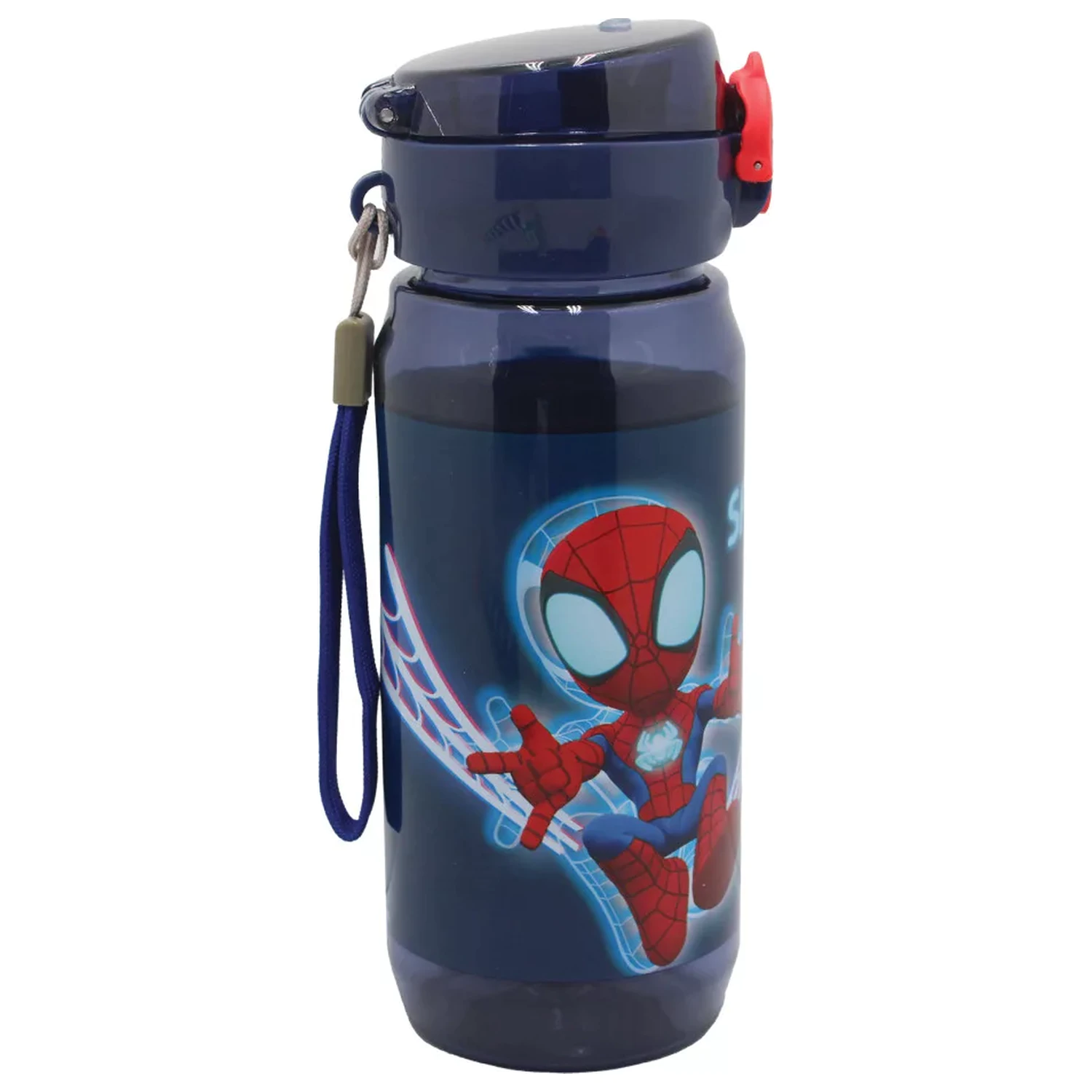 Spider-Man Spidey Web Plastična boca za vodu s vješalicom 600 ml fotografija proizvoda