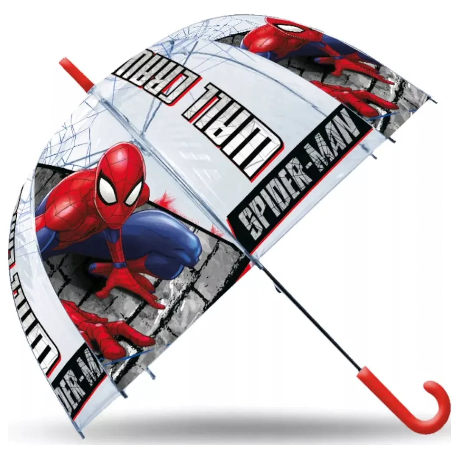 Spider-Man Wall Crawler prozirni kišobran za djecu fotografija proizvoda