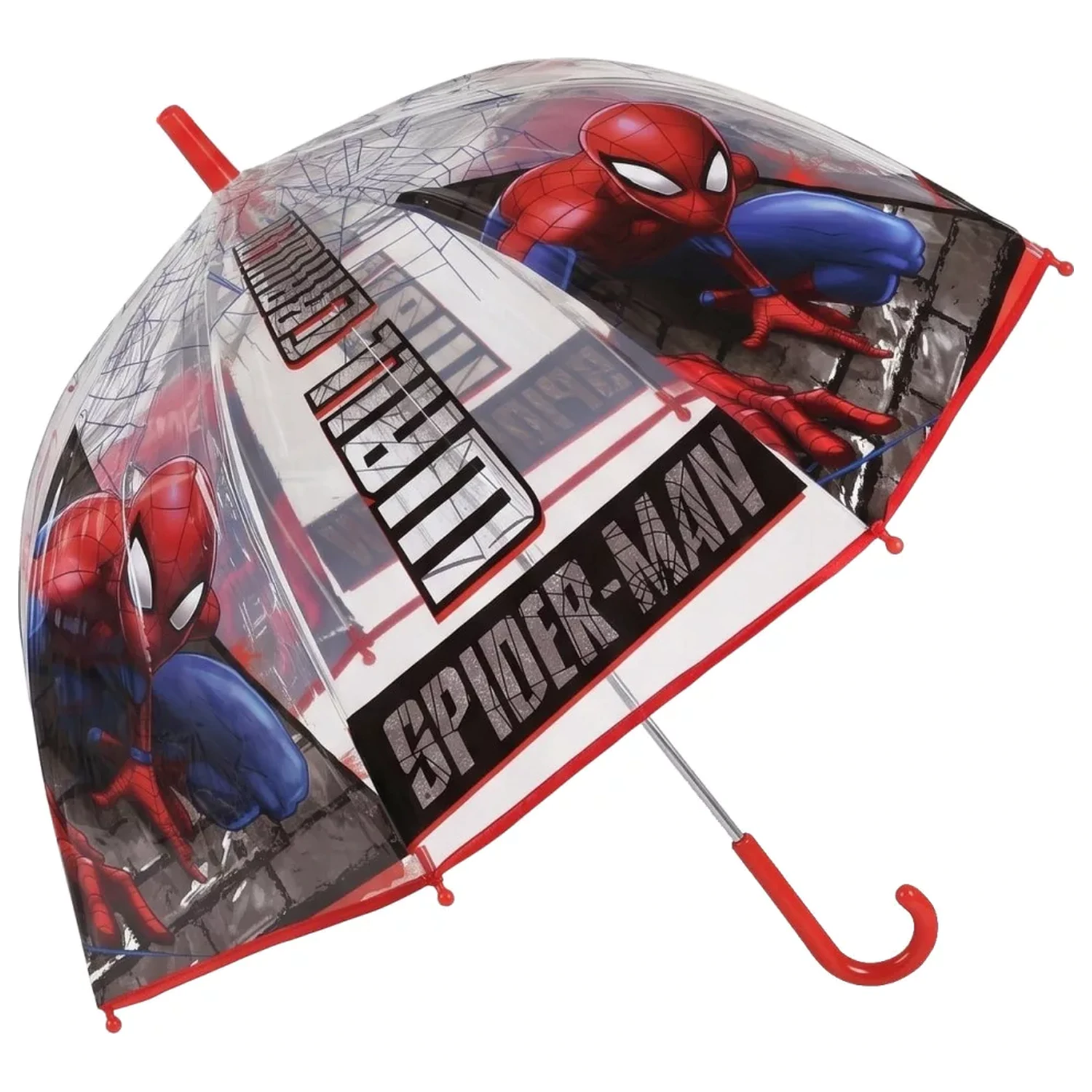 Spider-Man Wall Crawler prozirni kišobran za djecu fotografija proizvoda