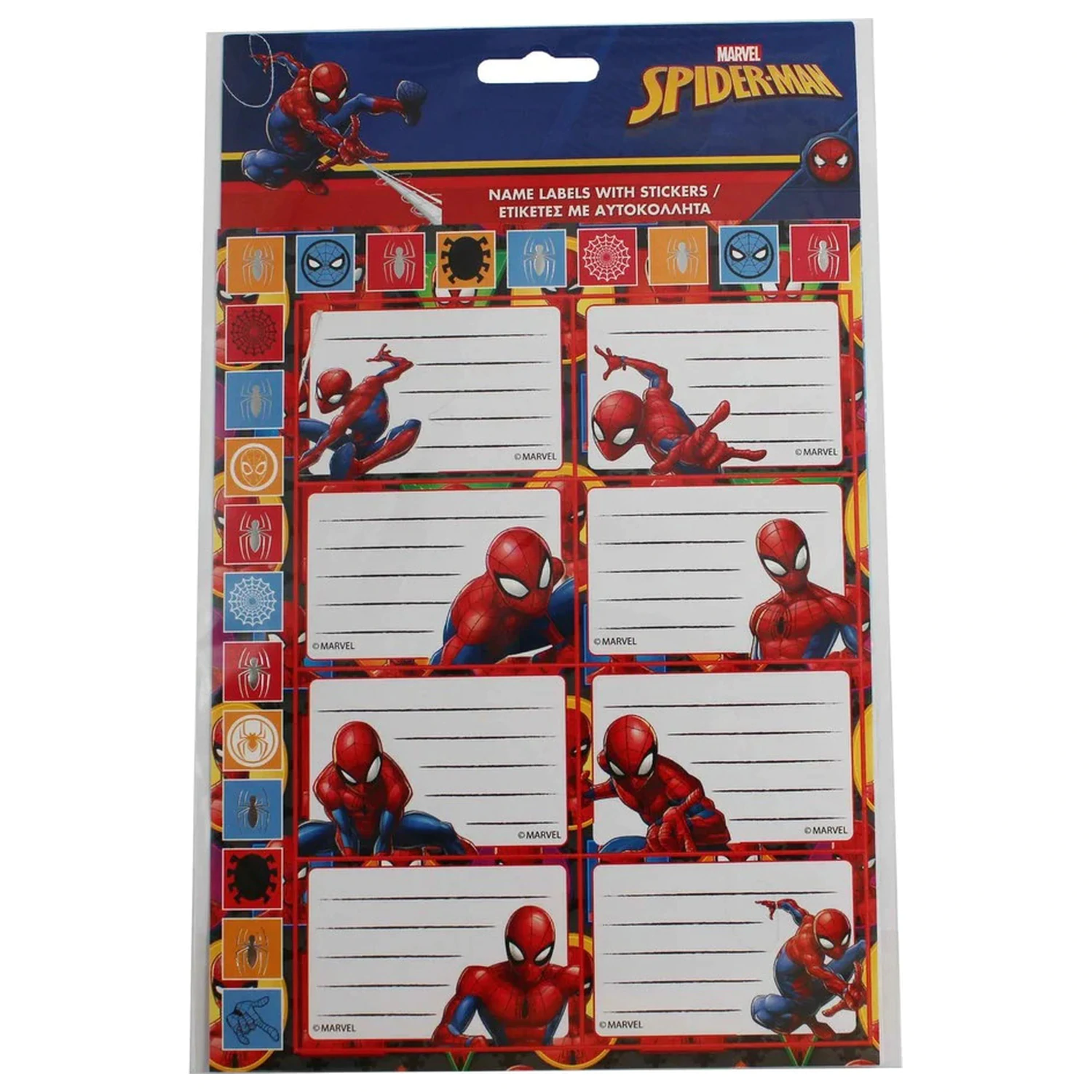 Spider-Man naljepnica za zid za bilježnicu s naljepnicom 16 kom fotografija proizvoda