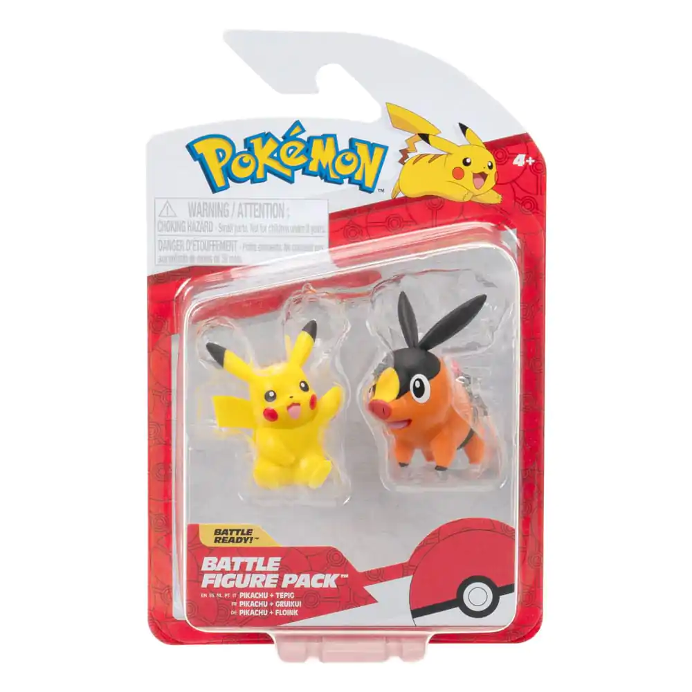 Pokémon Figure 2-Pack Tepig & Pikachu 8 cmPokémon figurice 2-Pack Tepig & Pikachu 8 cm fotografija proizvoda