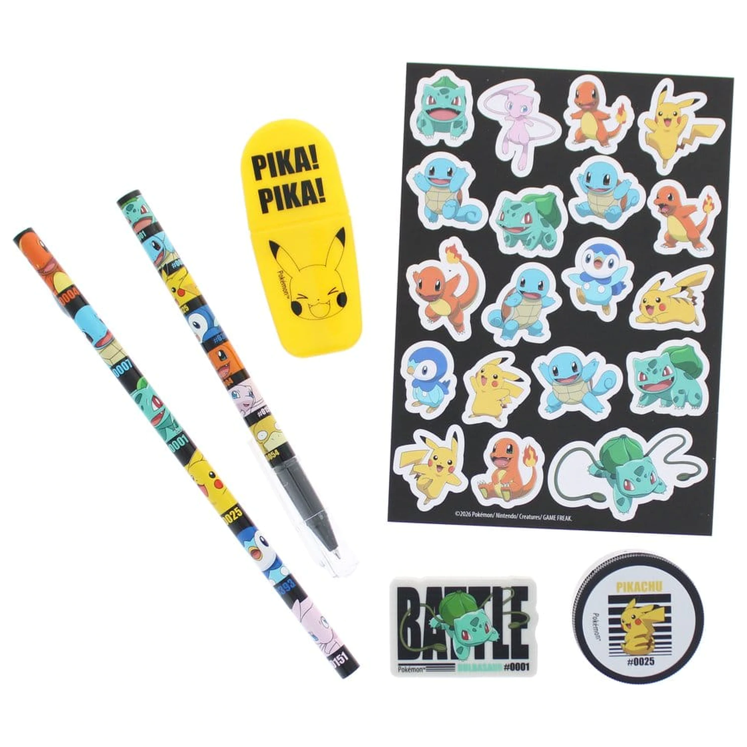 Pokémon Set pisaćeg pribora od 7 dijelova fotografija proizvoda