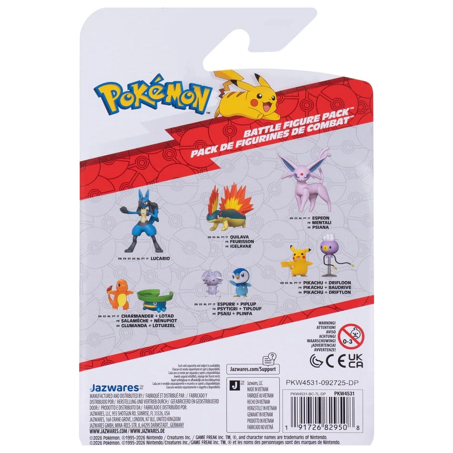 Pokémon Bojna figura pakiranje od 2 komada Drifloon & Pikachu fotografija proizvoda