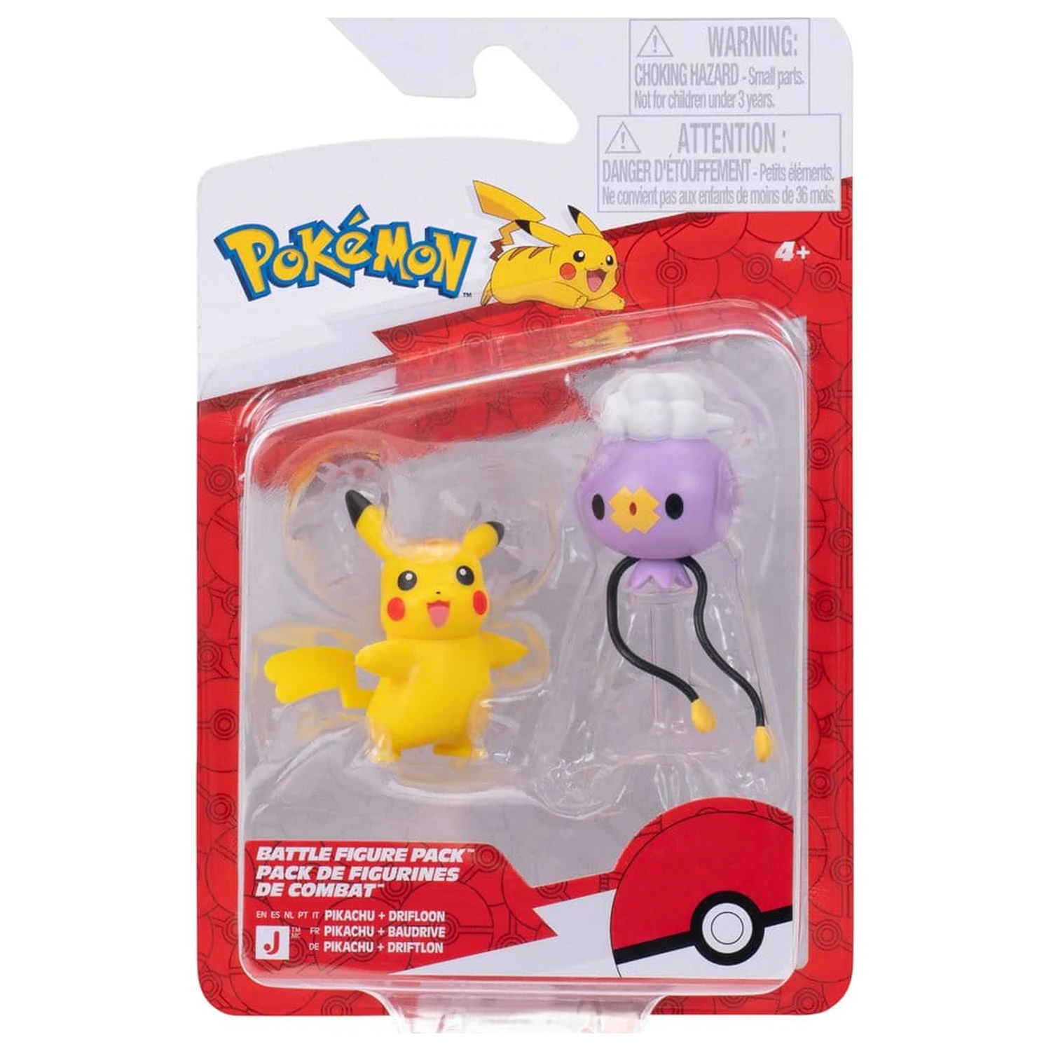 Pokémon Bojna figura pakiranje od 2 komada Drifloon & Pikachu fotografija proizvoda