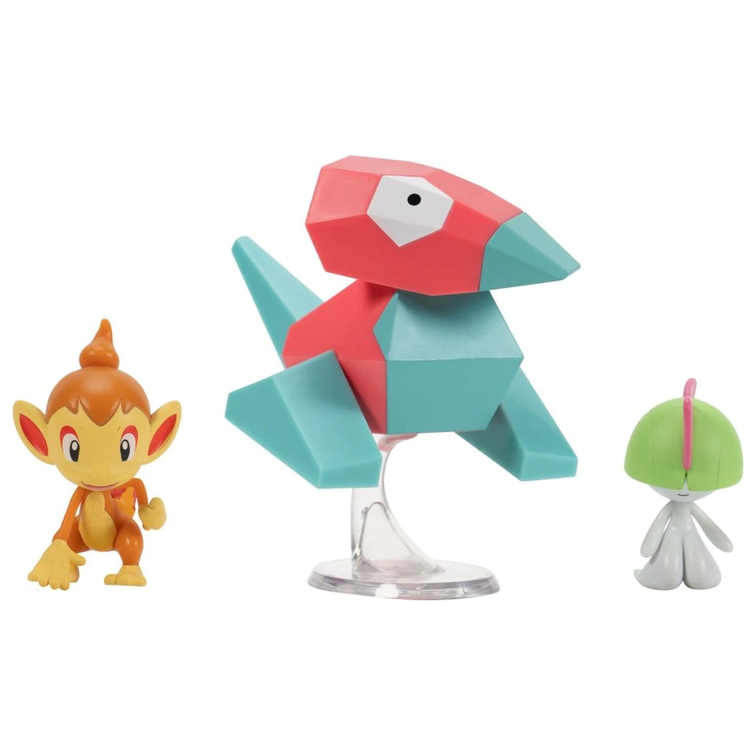 Pokémon Battle Figure Set Akcijske Figure Chimchar, Ralts & Porygon (pakiranje od 3) fotografija proizvoda