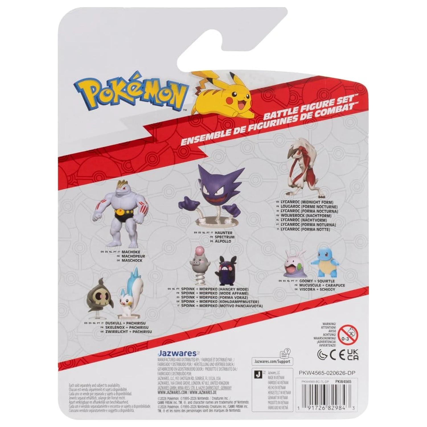 Pokémon Battle Figure Set Akcijske Figure Chimchar, Ralts & Porygon (pakiranje od 3) fotografija proizvoda