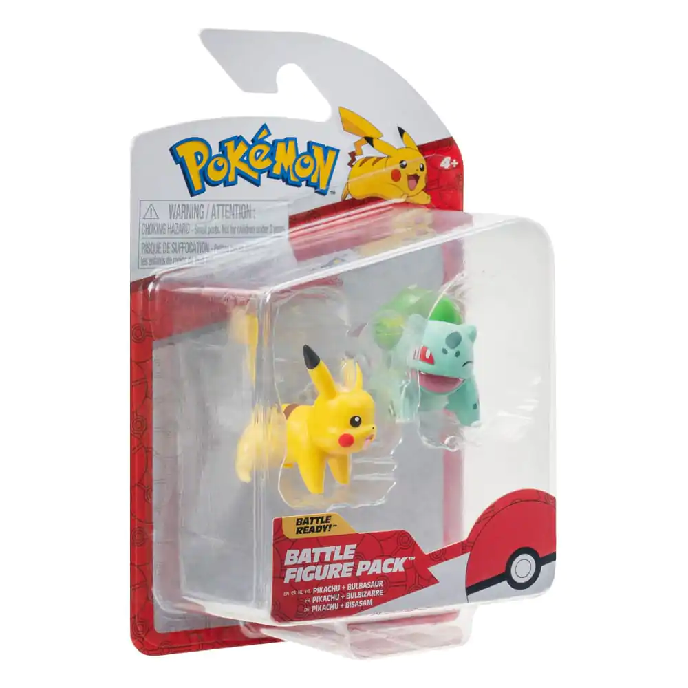 Pokémon Battle figura First Partner Set figura 2-Pack Bulbasaur #2, Pikachu #1 fotografija proizvoda