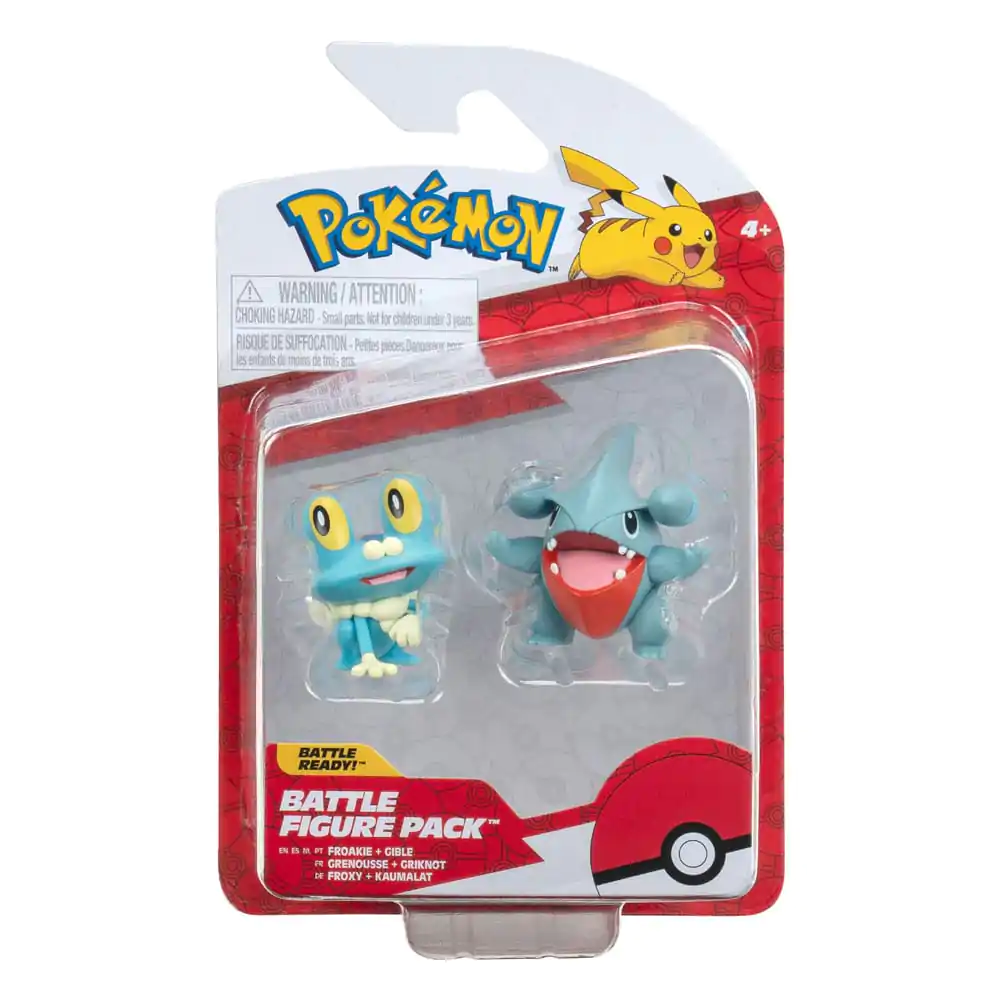 Pokémon Battle Figure First Partner Set Figura 2-Pack Gible, Froakie 5 cm fotografija proizvoda