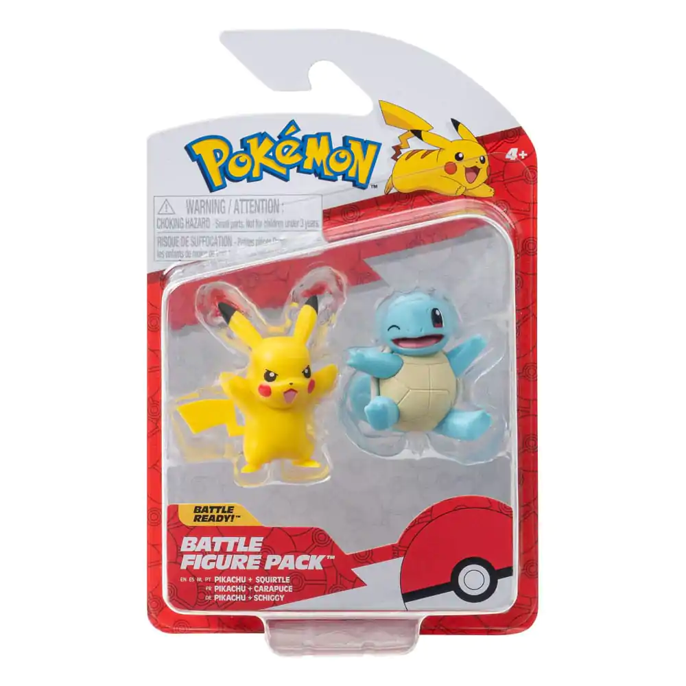 Pokémon Battle Figure First Partner Set Figura 2-Pack Squirtle #2, Pikachu #9 fotografija proizvoda