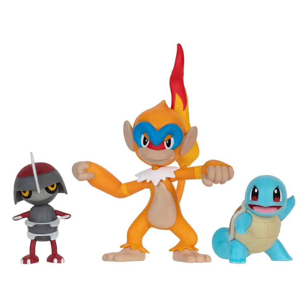 Pokémon set figura za bitku 3 kom Pawniard, Squirtle #1, Monferno 5 cm fotografija proizvoda