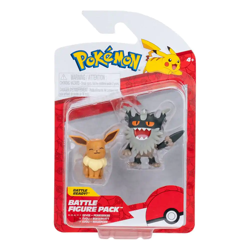 Pokémon Battle Figure Set Figura 2-Pack Perrserker & Eevee #2 fotografija proizvoda