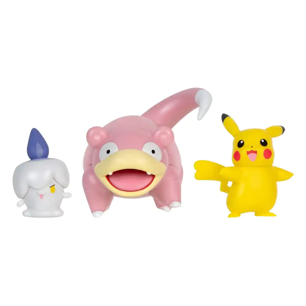 Pokémon Bojni Set figura 3-Pakiranje Pikachu (Ženska), Litwick, Slowpoke 5 cm fotografija proizvoda