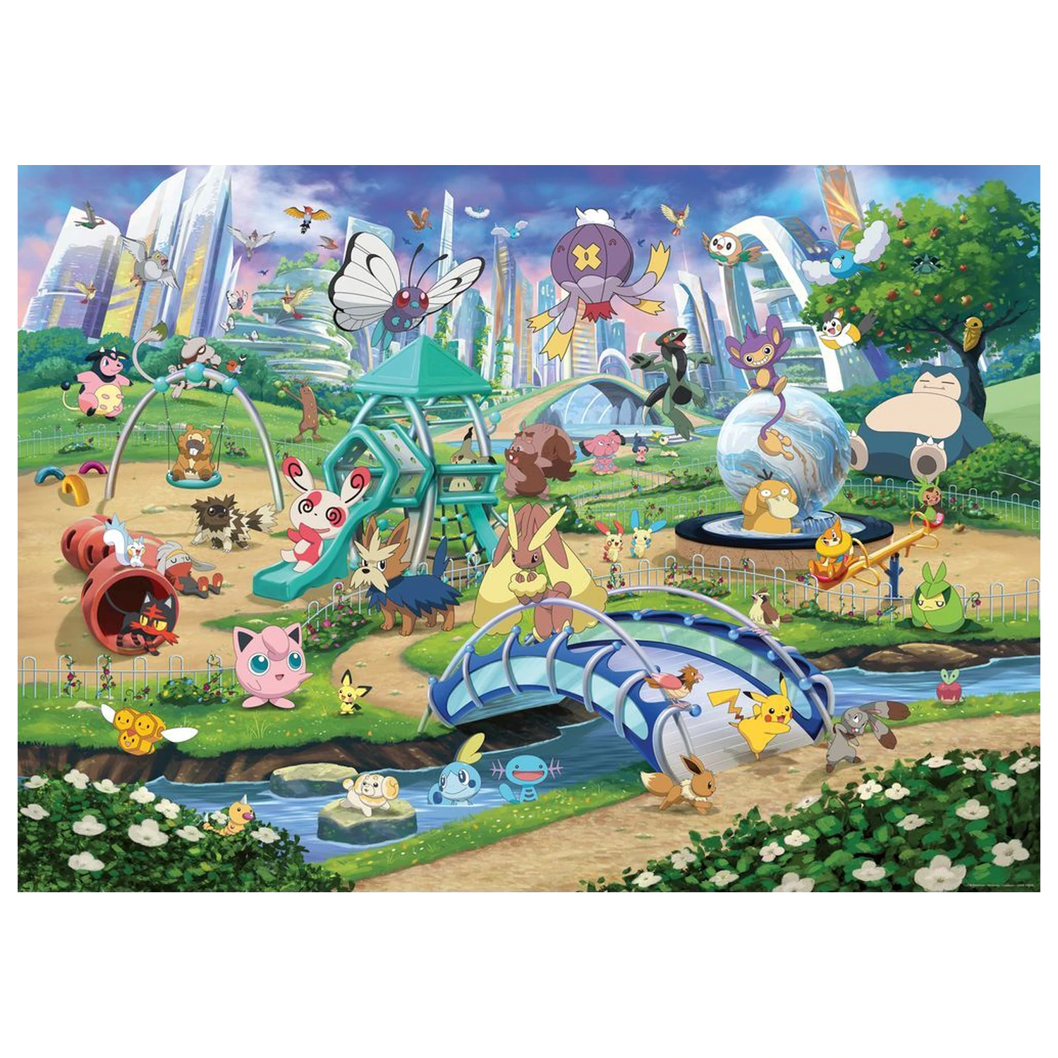 Pokemon Breakout 1 Eevee and the Park slagalica 1000 komada fotografija proizvoda