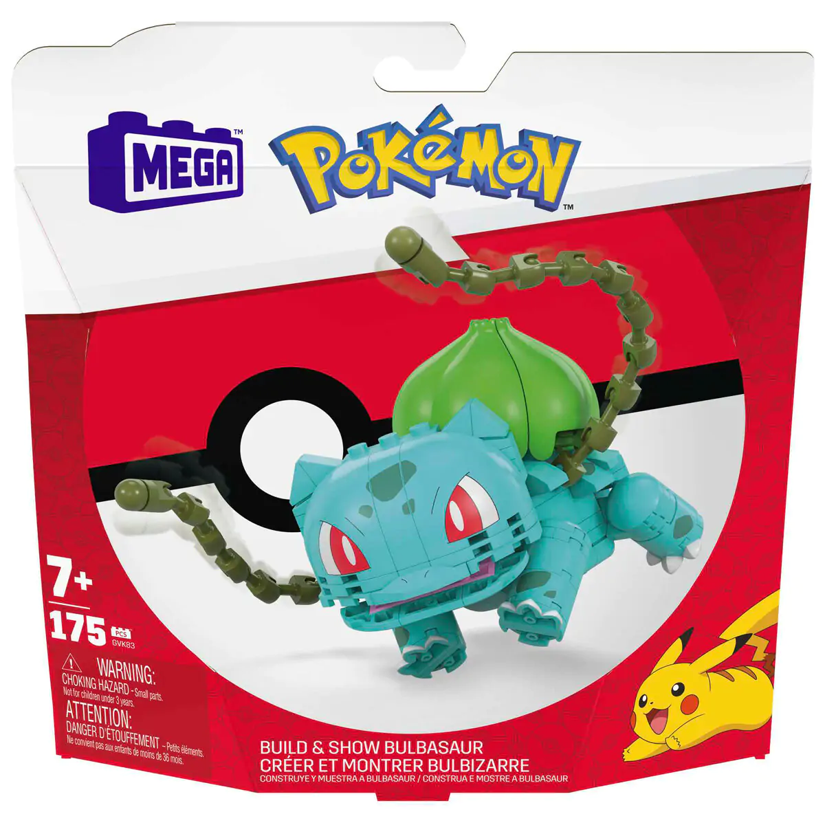 Pokémon Mega Construx Wonder Builders set za građenje Bulbasaur 10 cm fotografija proizvoda