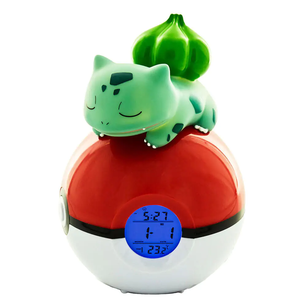 Pokémon budilica Pokeball sa svjetlom Bulbasaur 18 cm fotografija proizvoda