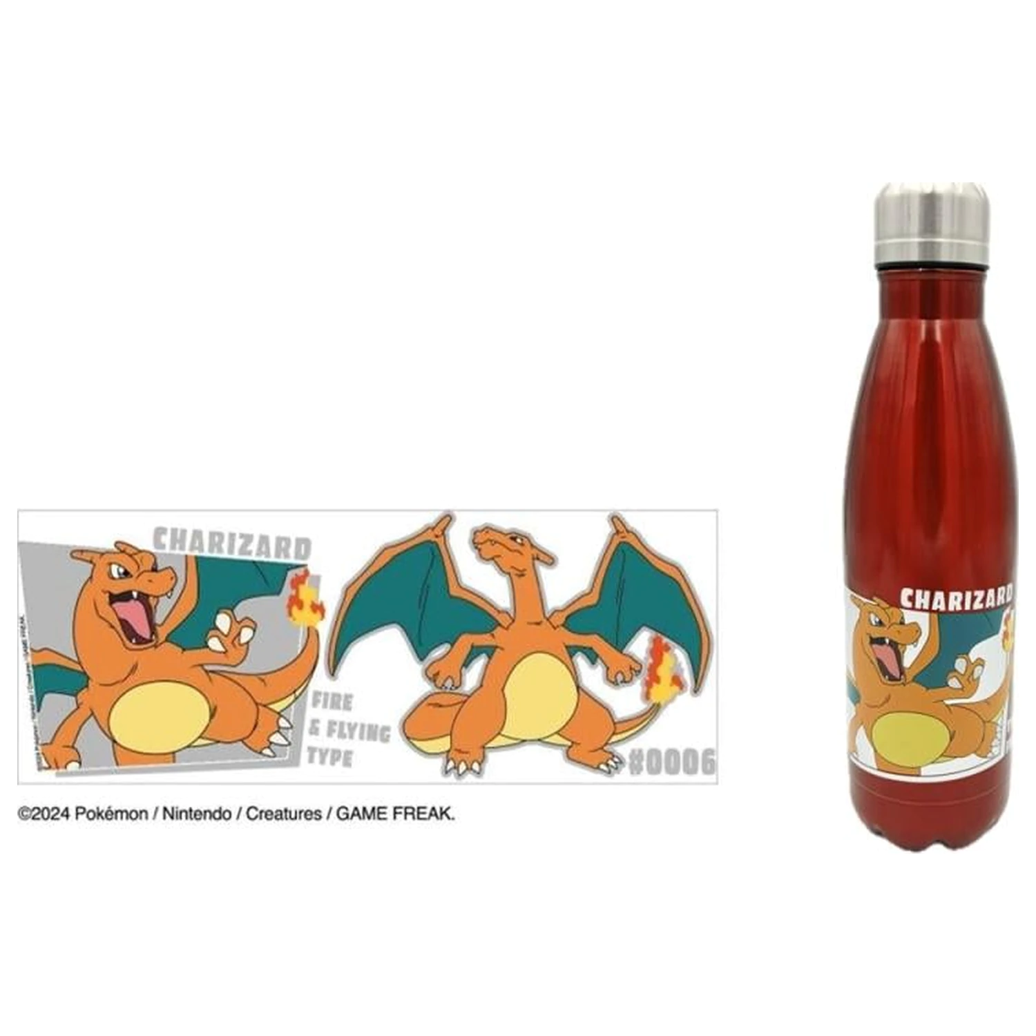 Pokémon Charizard boca od nehrđajućeg čelika 770ml fotografija proizvoda