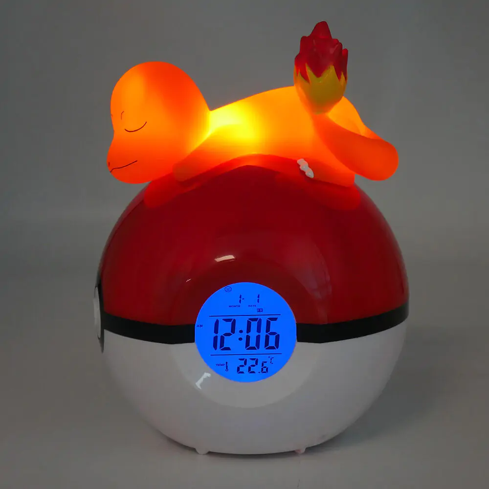 Pokémon budilica Pokeball sa svjetlom Charmander 18 cm fotografija proizvoda