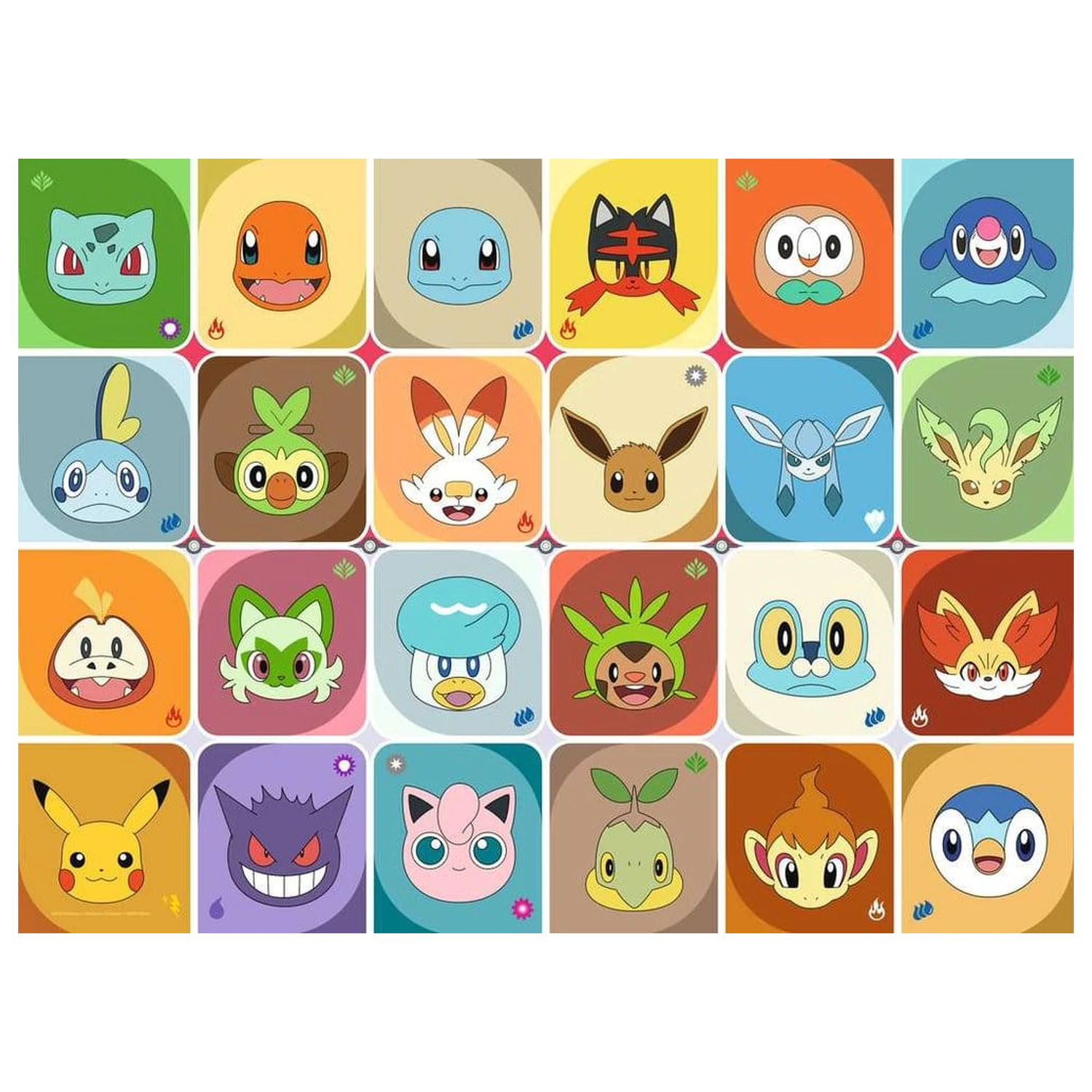 Pokémon Dječja Slagalica Pokémon Faces (100 dijelova XXL) fotografija proizvoda