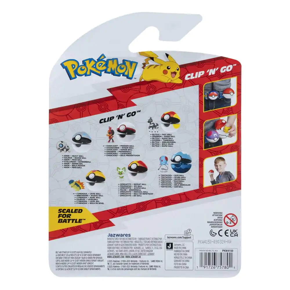 Pokémon Clip'n'Go Poké Lopte Blitzle & Fast Lopta fotografija proizvoda