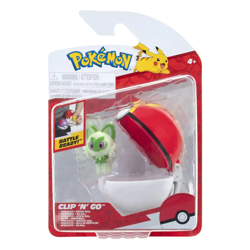 Pokémon Clip'n'Go Poké lopte Sprigatito & Repeat lopta fotografija proizvoda