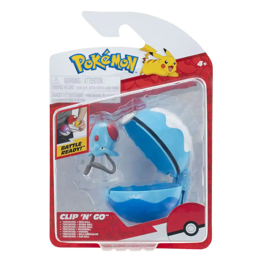 Pokémon Clip'n'Go Poké kugle Tentacool & Dive lopta fotografija proizvoda