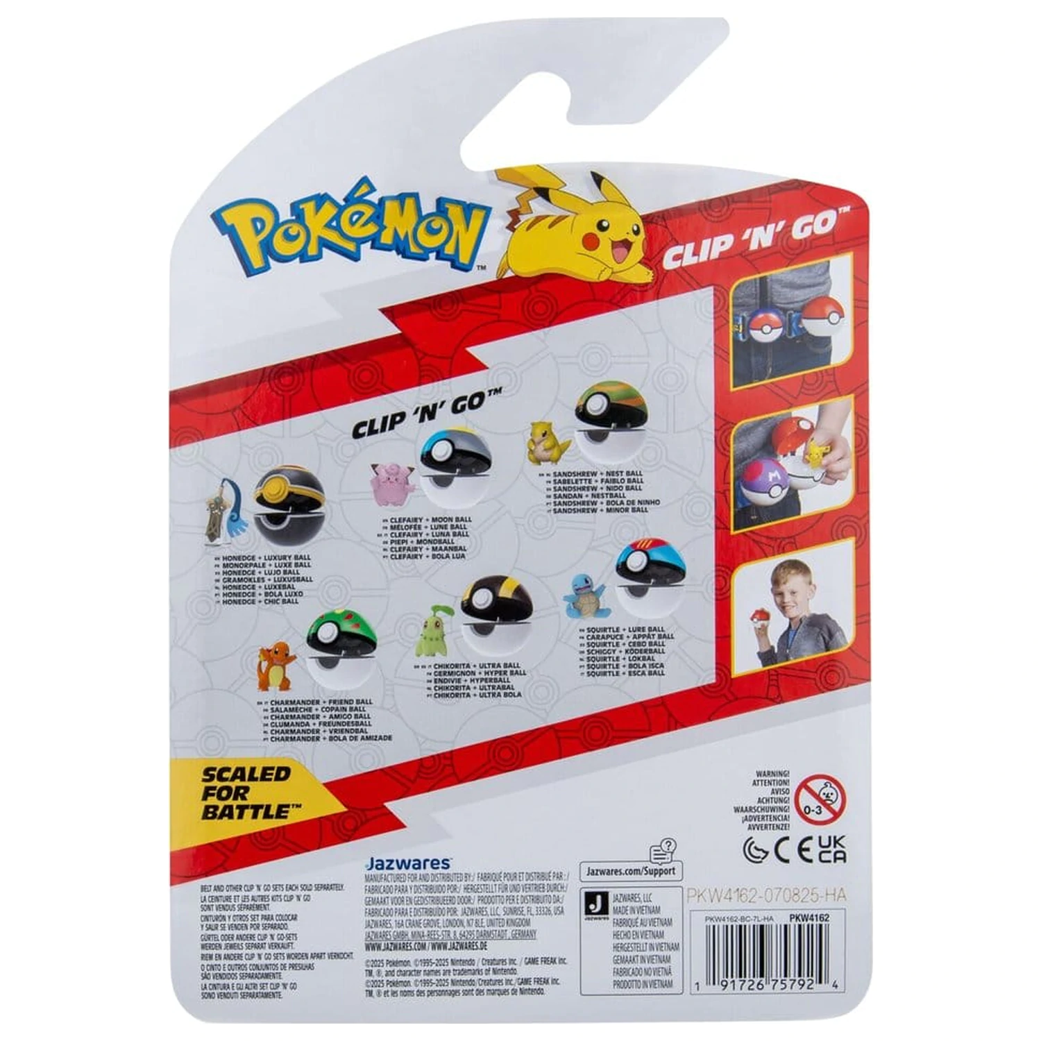 Pokémon Clip 'n' Go Akcijska figura Charmander & Friend Ball fotografija proizvoda
