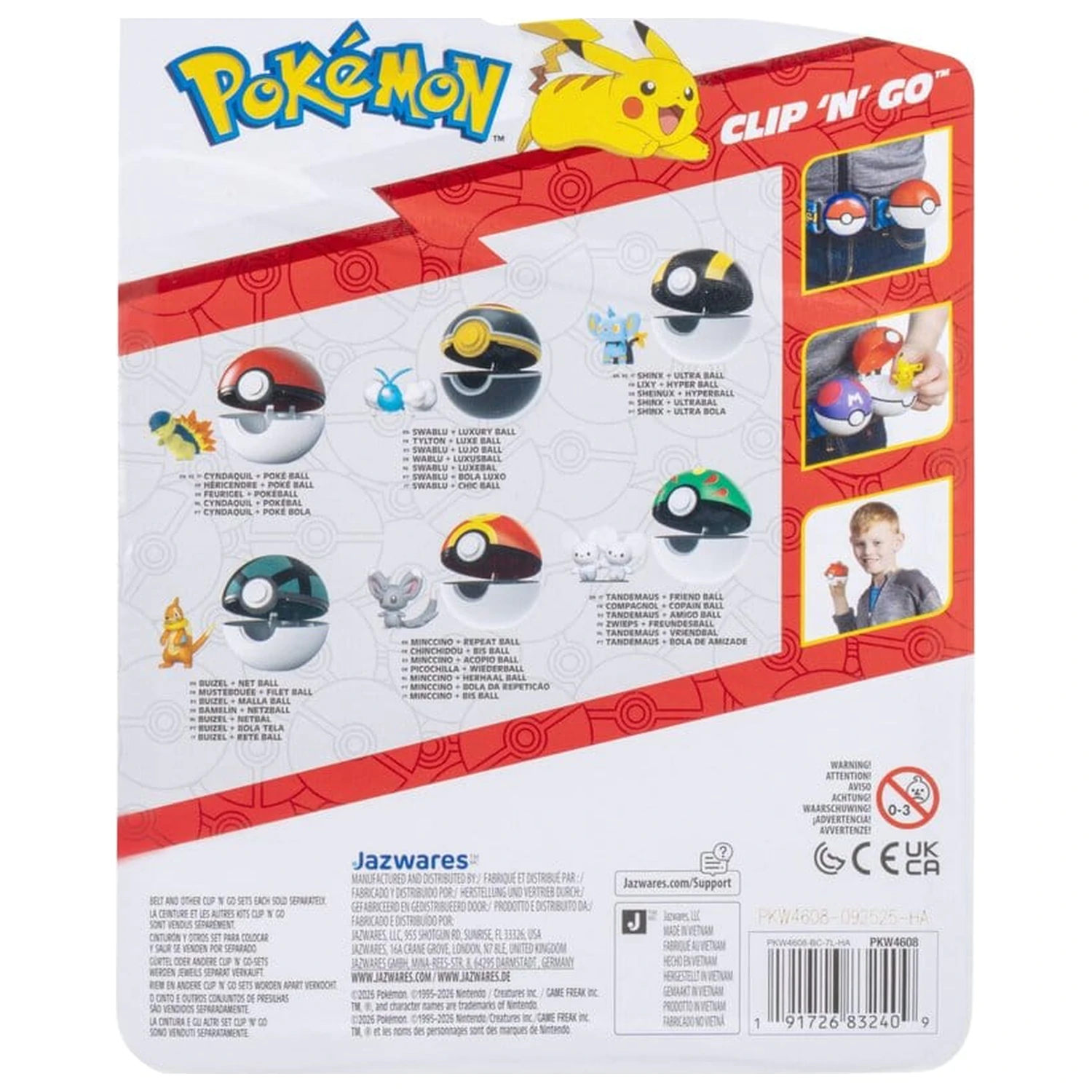 Pokémon Clip 'n' Go akcijska figura Cyndaquil i Poké Ball fotografija proizvoda