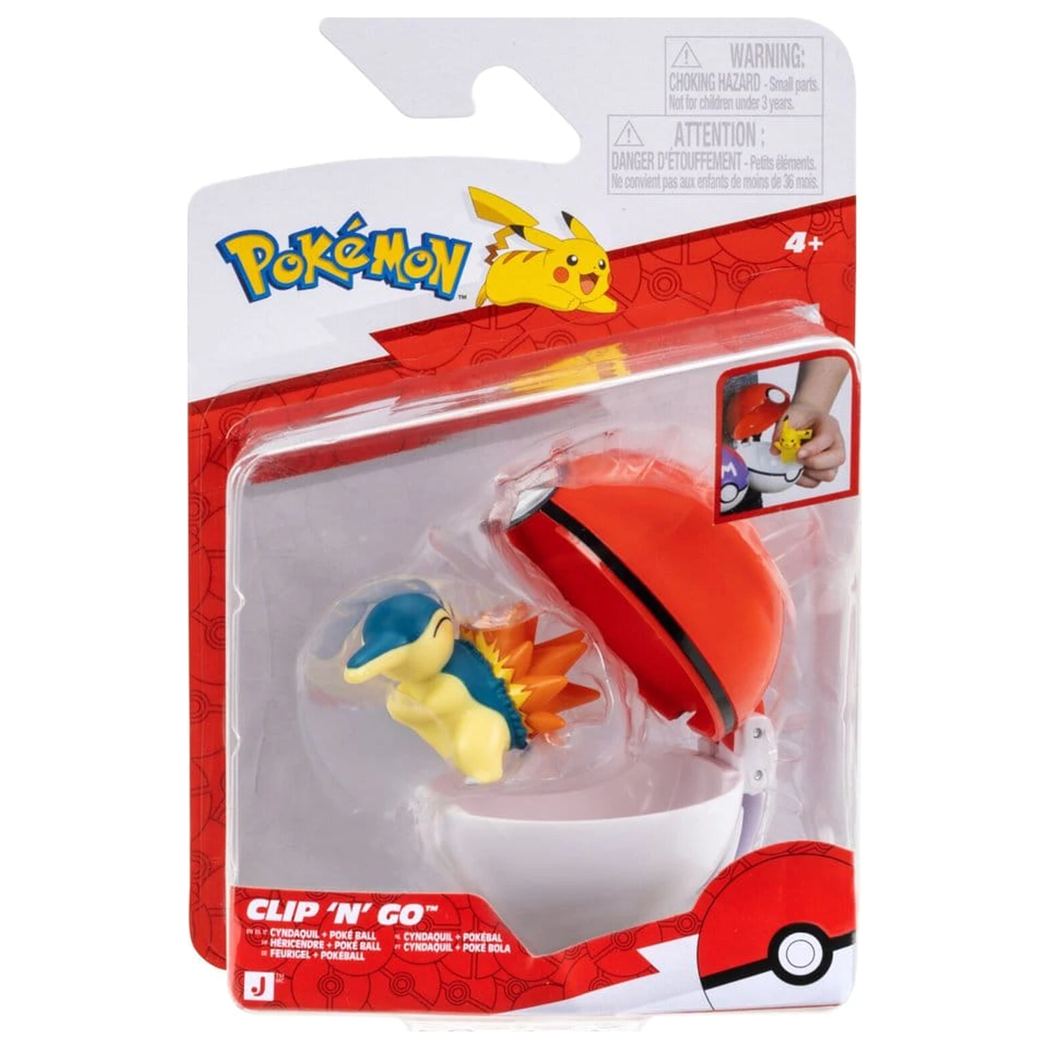 Pokémon Clip 'n' Go akcijska figura Cyndaquil i Poké Ball fotografija proizvoda