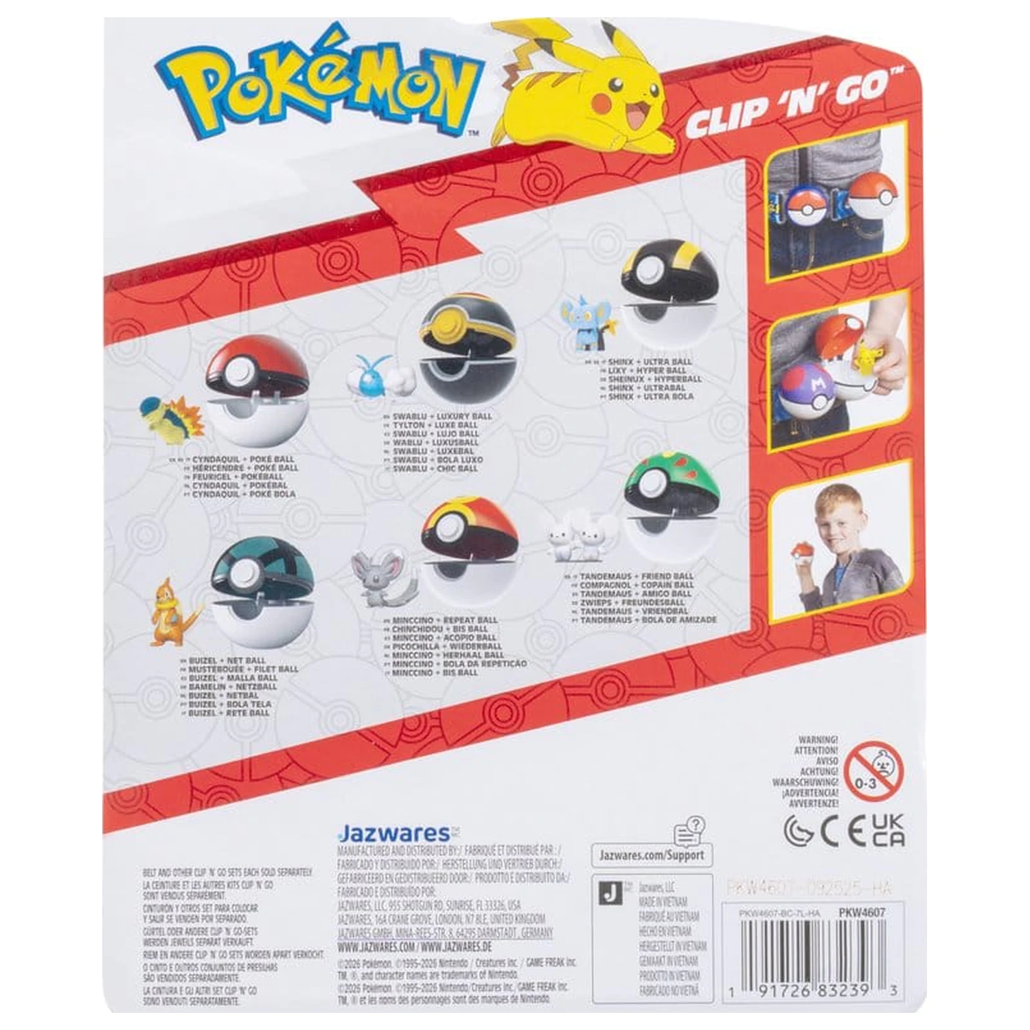 Pokémon Clip 'n' Go Akcijska figura Shinx & Ultra Ball fotografija proizvoda