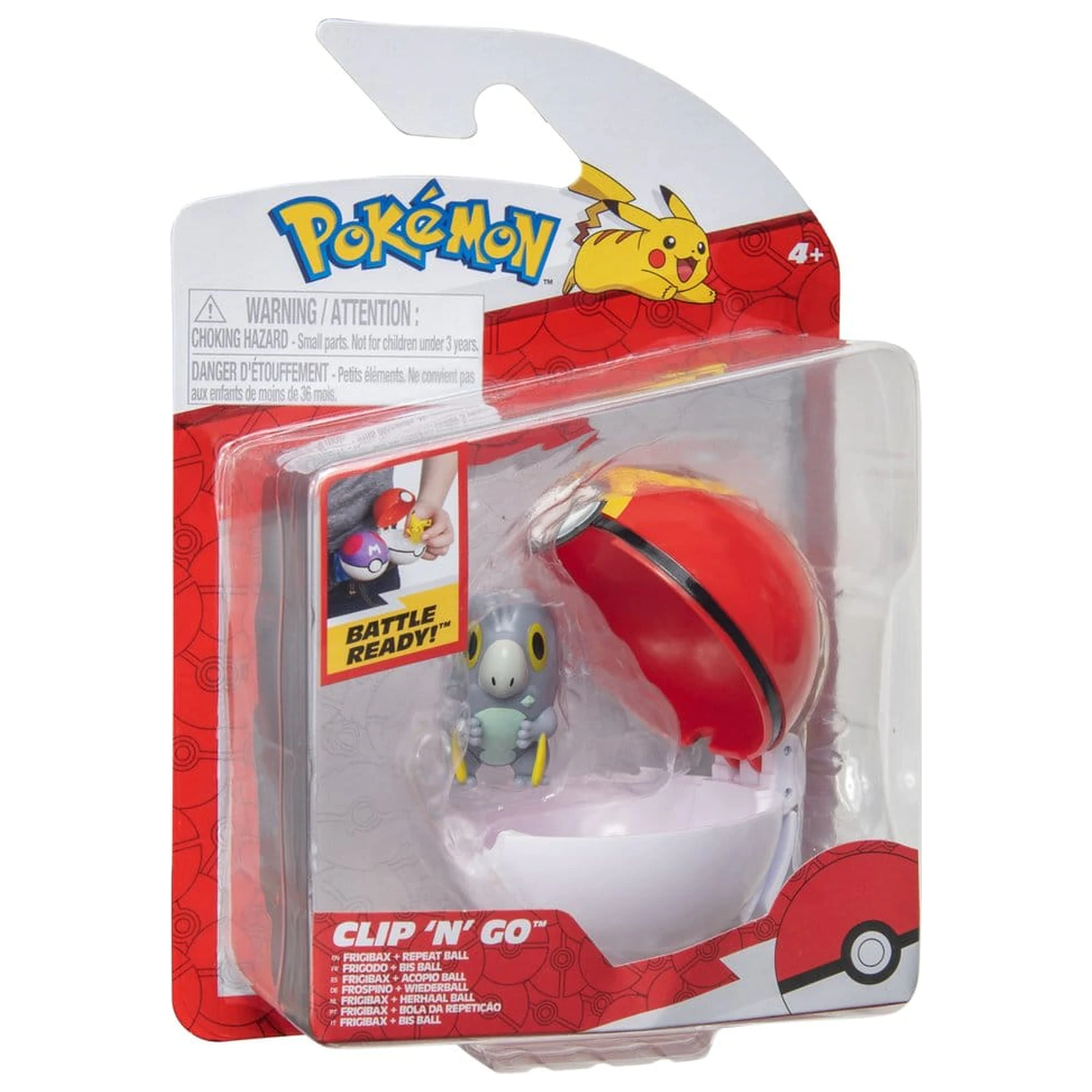 Pokémon Clip 'n' Go Akcijska figura Val 21 Frigibax & Repeat Ball fotografija proizvoda