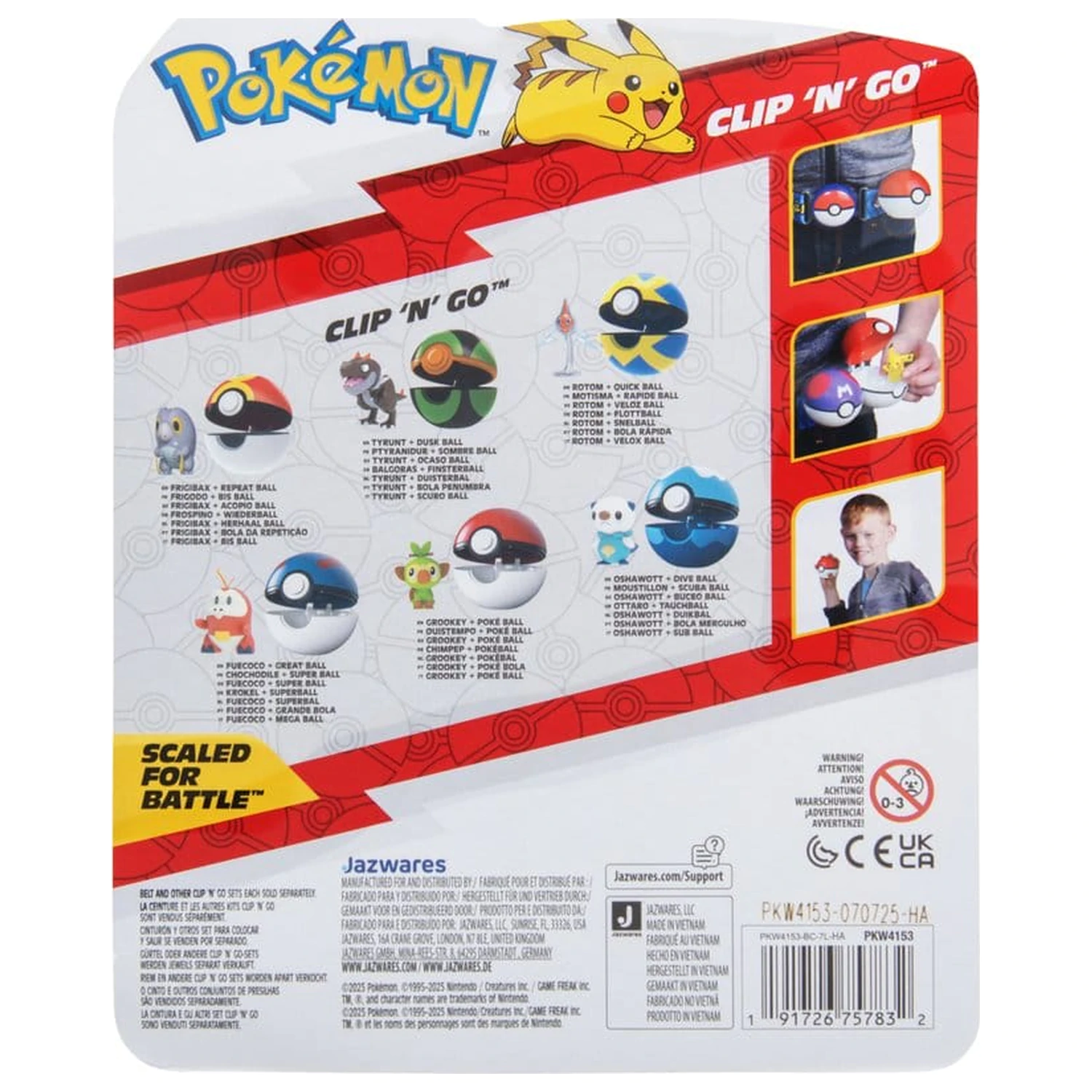 Pokémon Clip 'n' Go Akcijska figura Val 21 Frigibax & Repeat Ball fotografija proizvoda